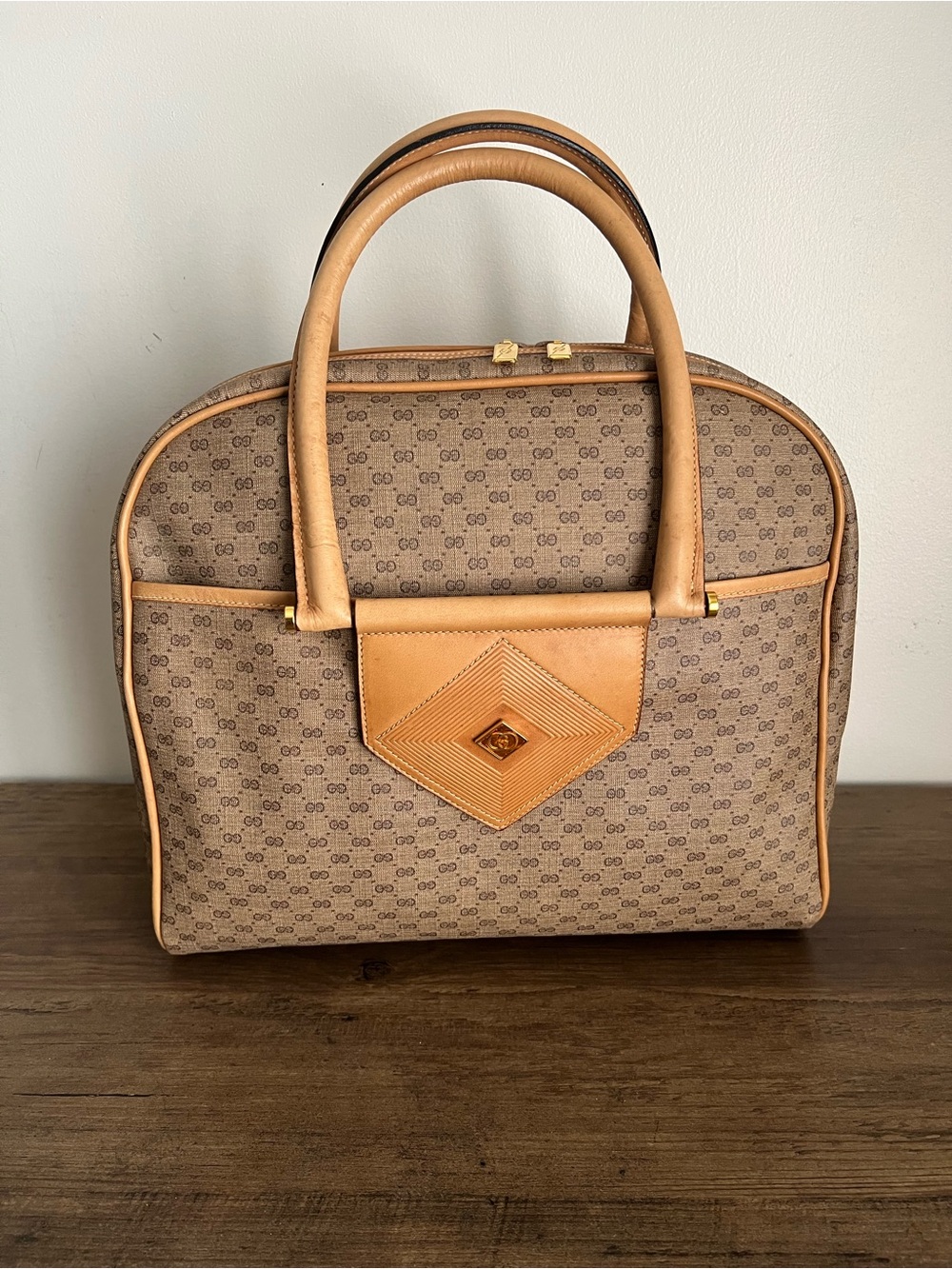 Gucci Vintage micro GG canvas handbag
